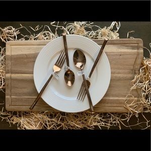 NWT Rose gold silverware